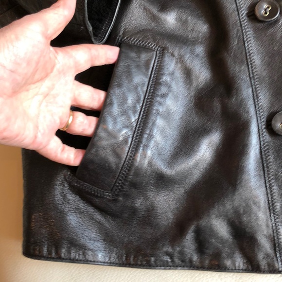 J.Jill PS black leather jacket - Picture 4 of 8